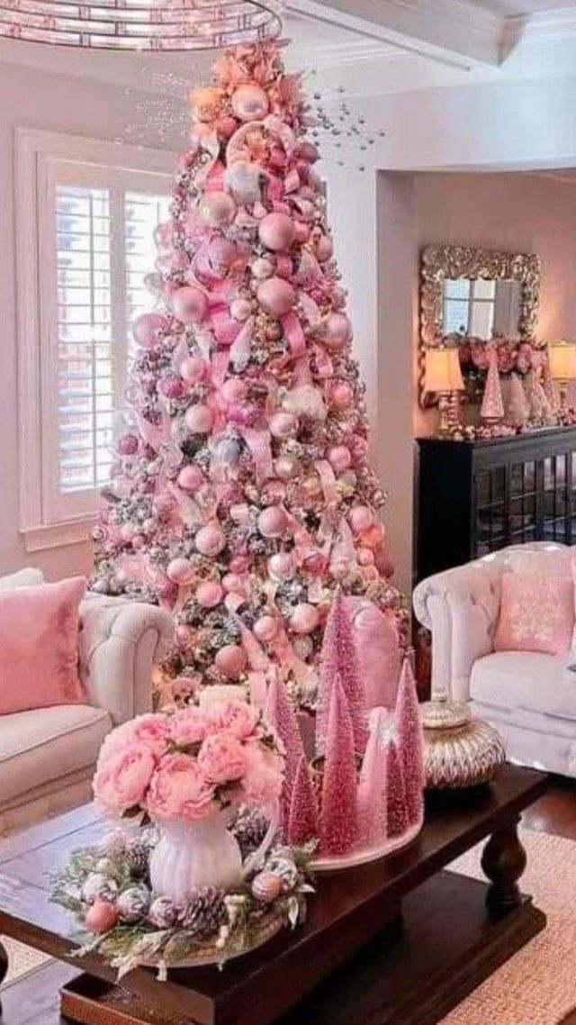 Pink Christmas Tree Decorations